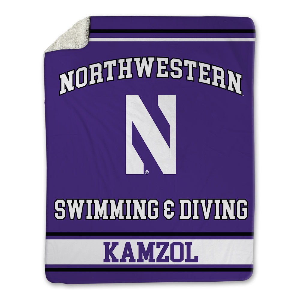 Northwestern - NCAA Women's Swimming & Diving : Flawia Kamzol - Blanket-0