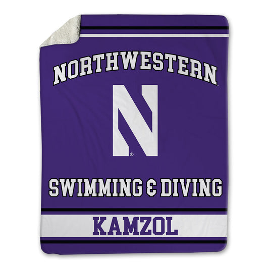 Northwestern - NCAA Women's Swimming & Diving : Flawia Kamzol - Blanket-0