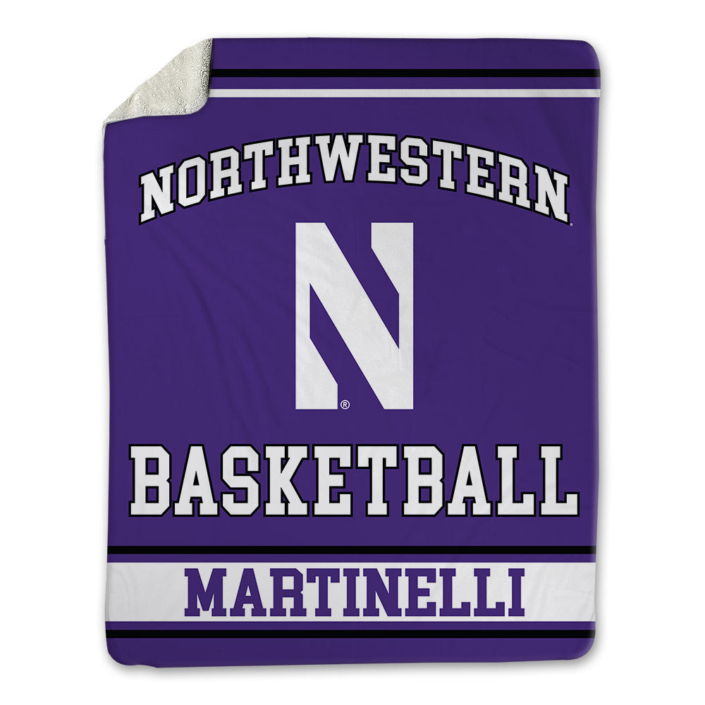 Northwestern - NCAA Men's Basketball : Nicholas Martinelli - Blanket-0