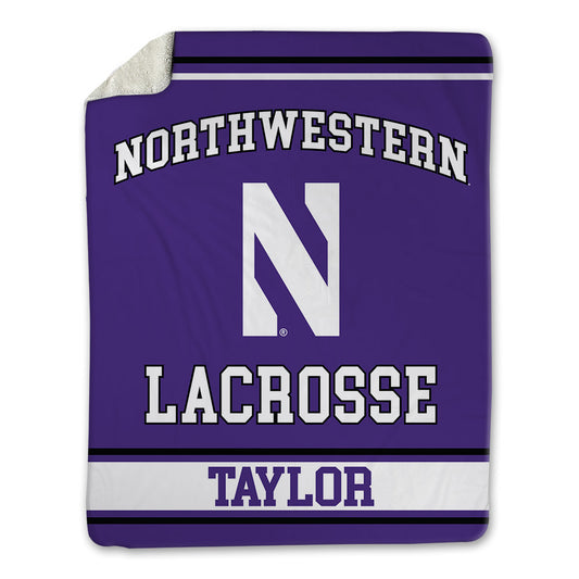 Northwestern - NCAA Women's Lacrosse : Madison Taylor - Blanket-0