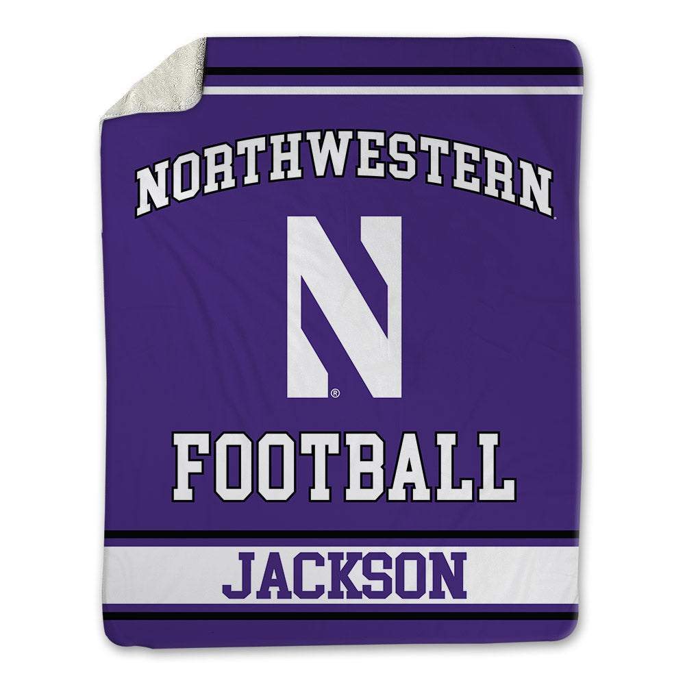 Northwestern - NCAA Football : Miguel Jackson - Blanket-0