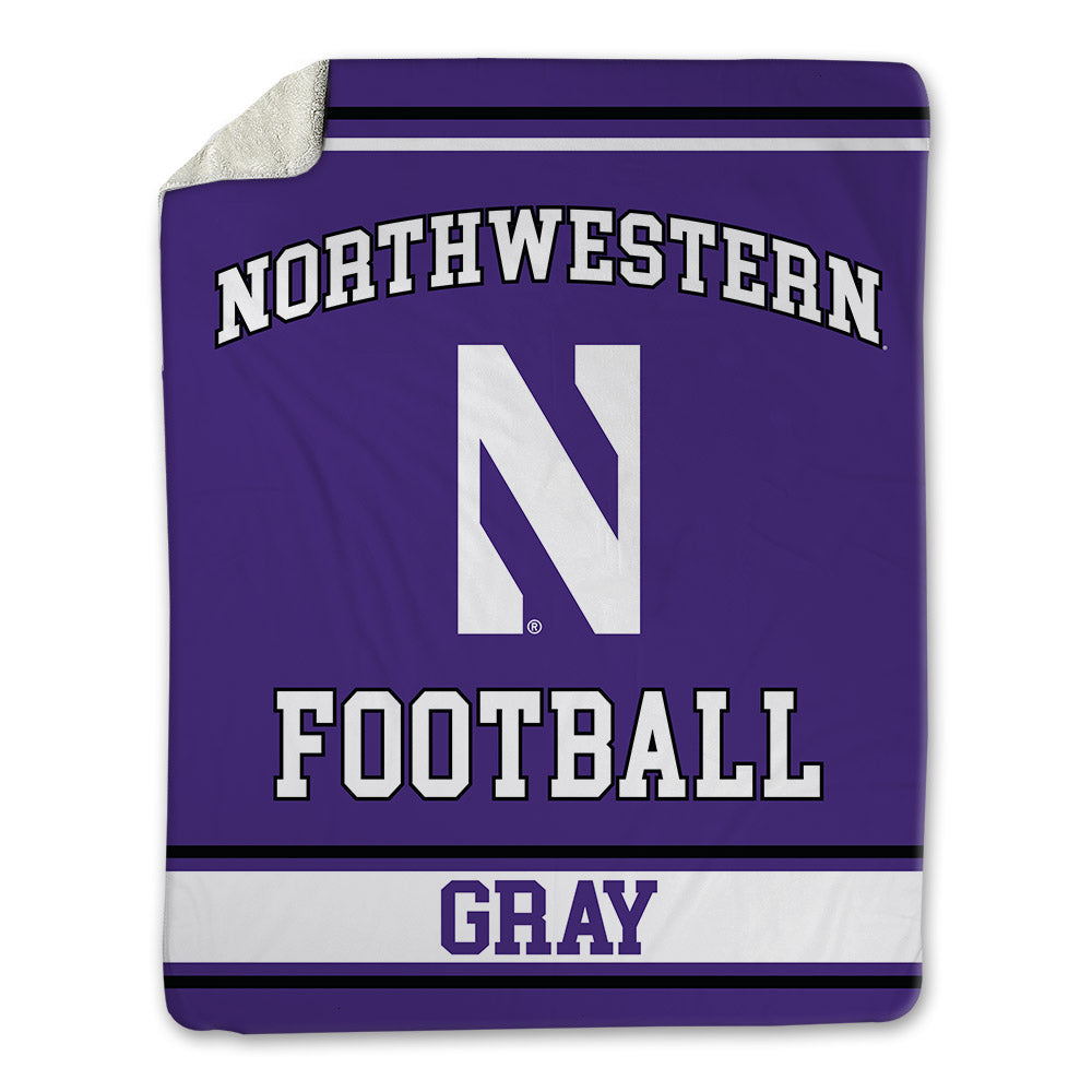 Northwestern - NCAA Football : Aidan Gray - Blanket-0