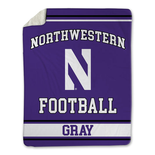 Northwestern - NCAA Football : Aidan Gray - Blanket-0