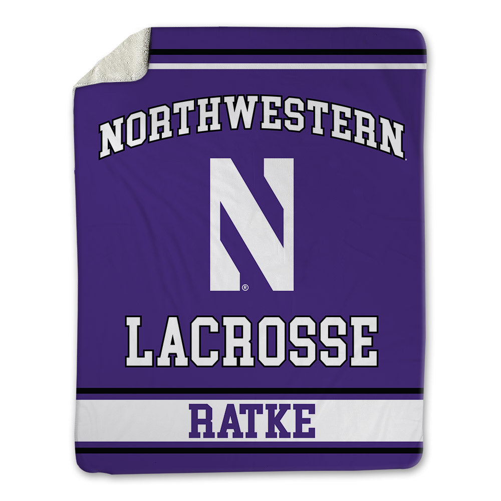 Northwestern - NCAA Women's Lacrosse : Claire Ratke - Blanket-0