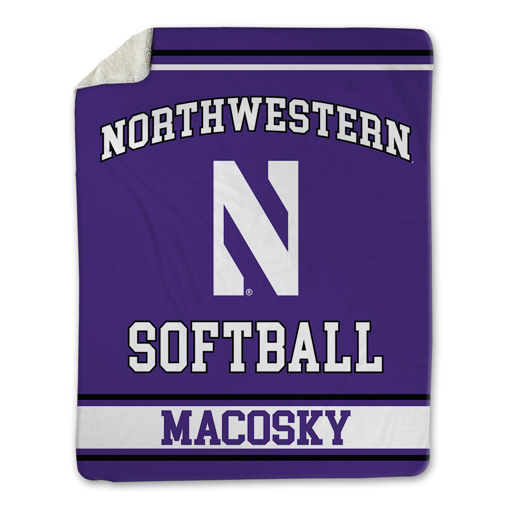 Northwestern - NCAA Softball : Laine Macosky - Blanket-0