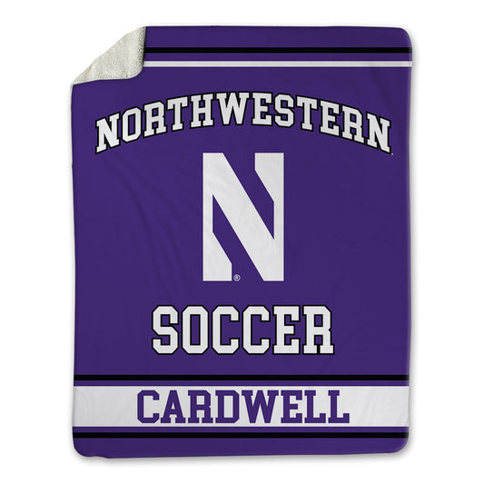 Northwestern - NCAA Women's Soccer : Liz Cardwell - Blanket-0