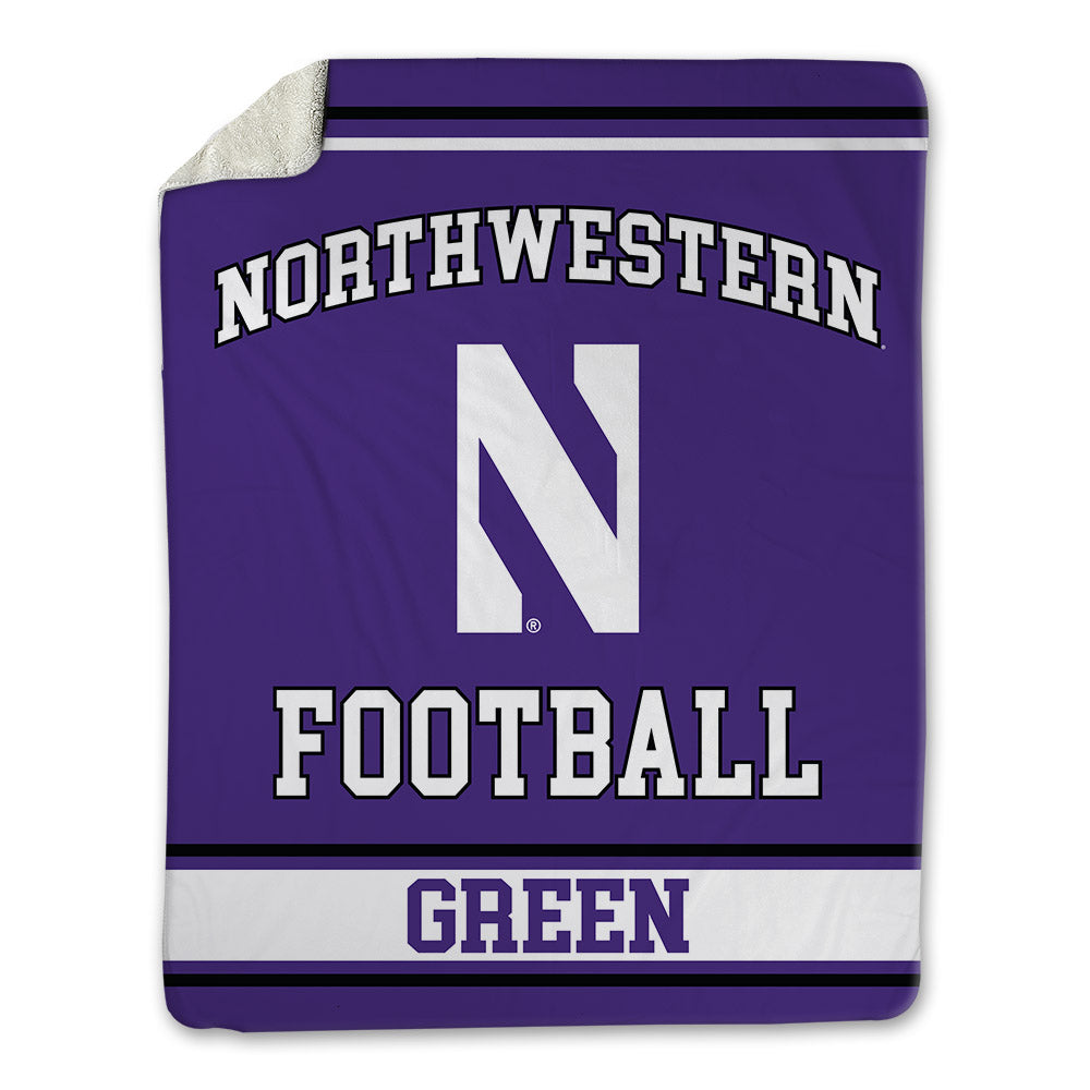 Northwestern - NCAA Football : Mason Green - Blanket-0