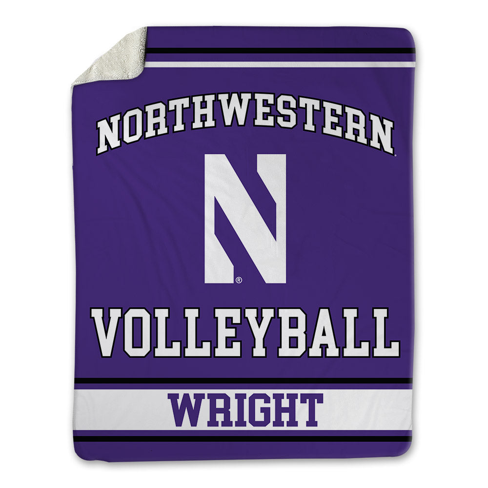 Northwestern - NCAA Women's Volleyball : Drew Wright - Blanket-0