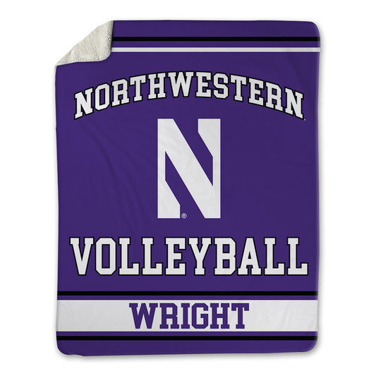 Northwestern - NCAA Women's Volleyball : Drew Wright - Blanket-0