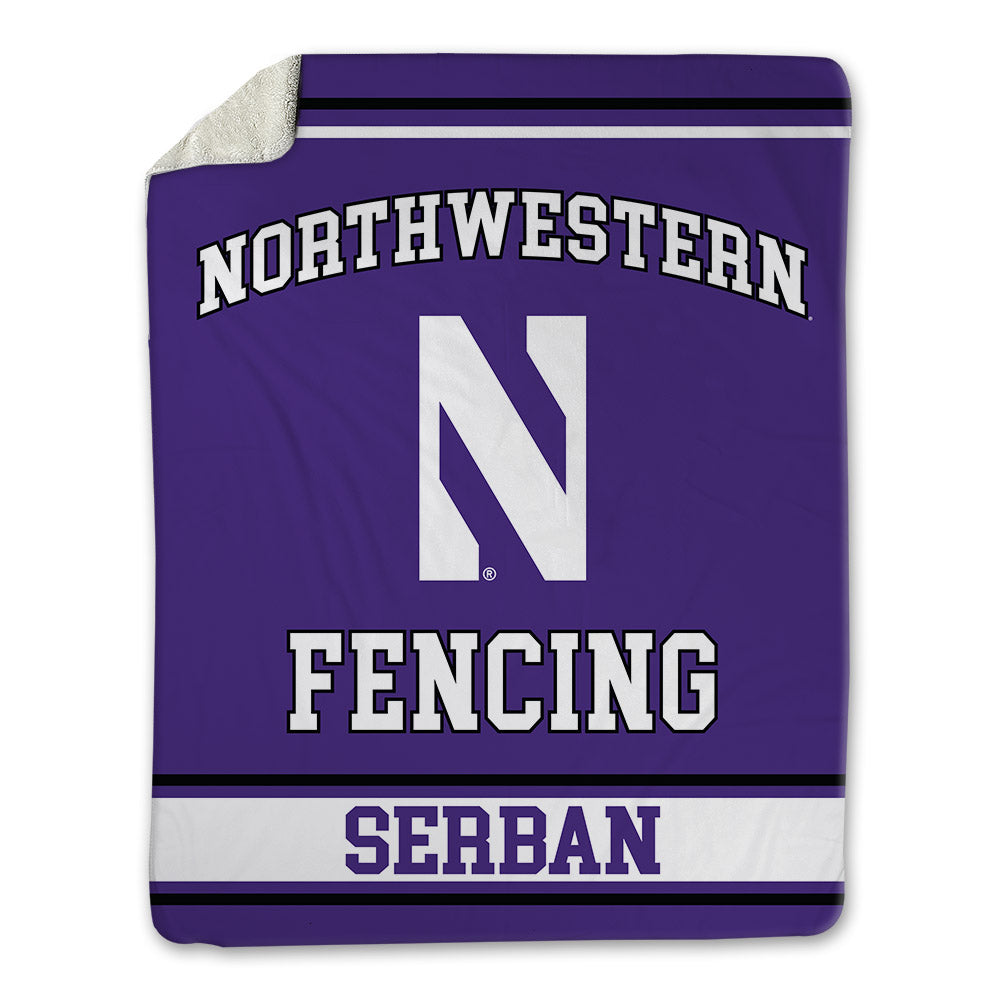 Northwestern - NCAA Women's Fencing : Samantha Serban - Blanket-0