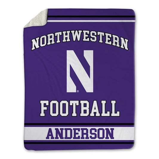 Northwestern - NCAA Football : Grissim Anderson - Blanket-0