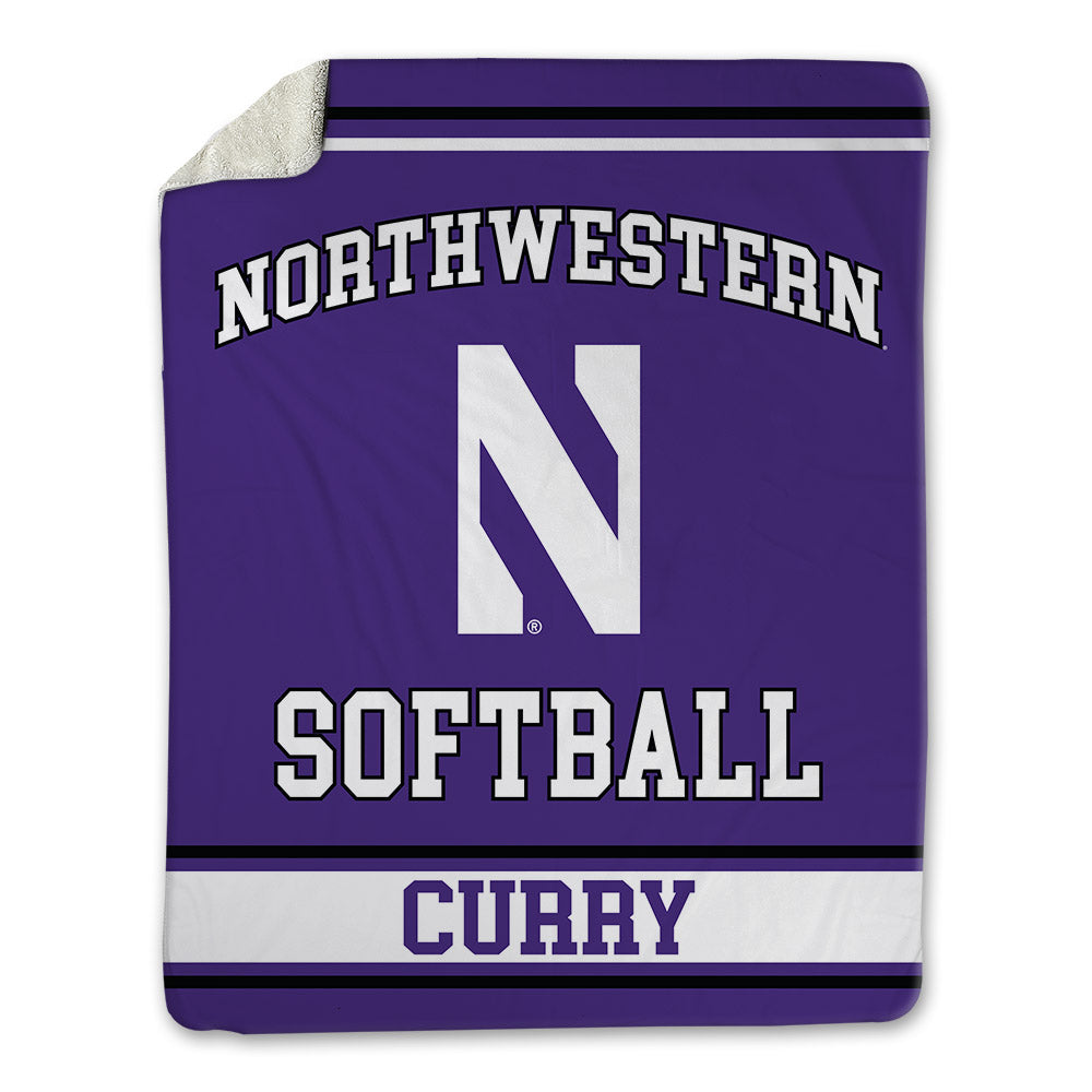 Northwestern - NCAA Softball : Lauren Curry - Blanket-0