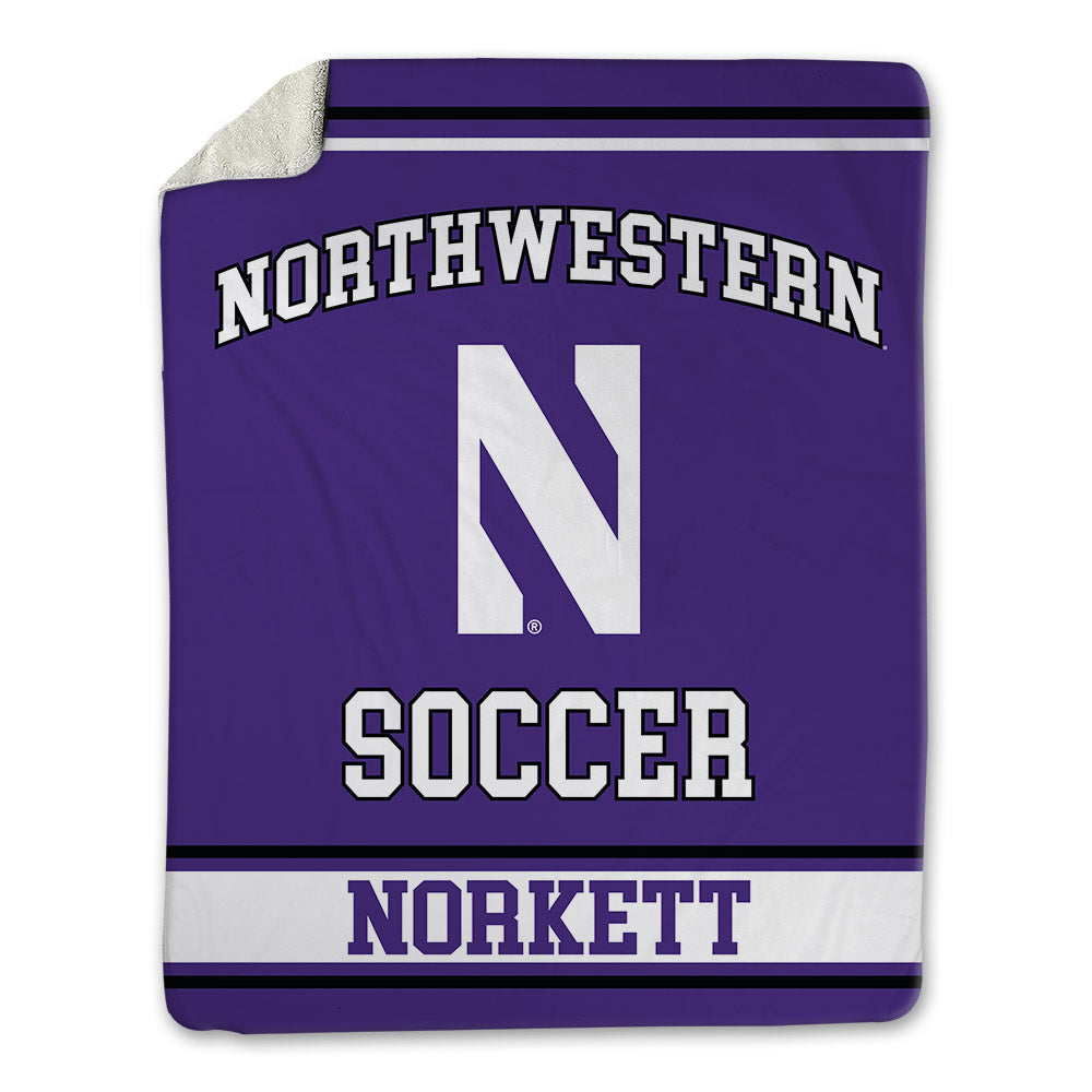 Northwestern - NCAA Women's Soccer : Megan Norkett - Blanket-0