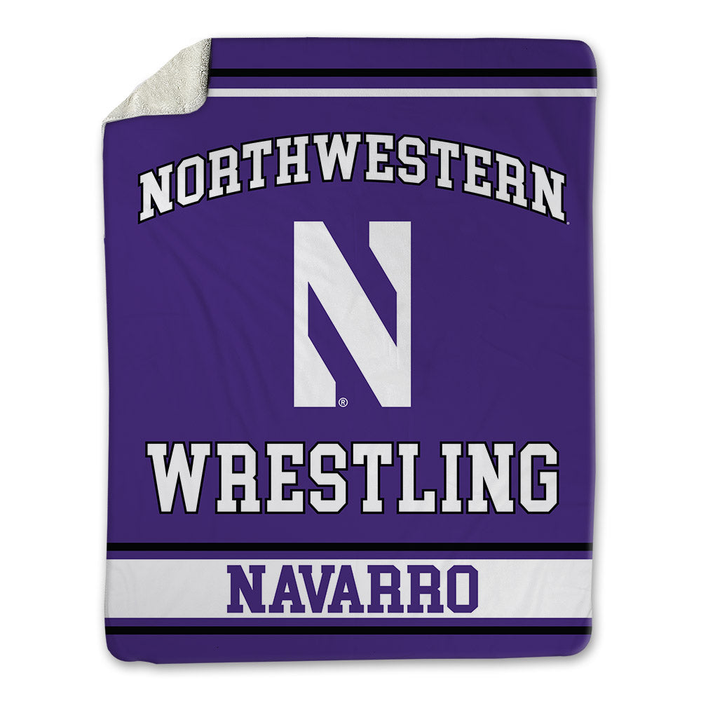 Northwestern - NCAA Wrestling : Dedrick Navarro - Blanket-0