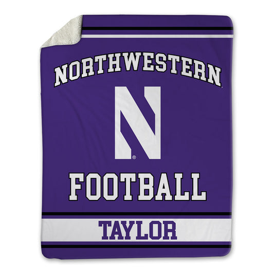 Northwestern - NCAA Football : Noah Taylor - Blanket-0