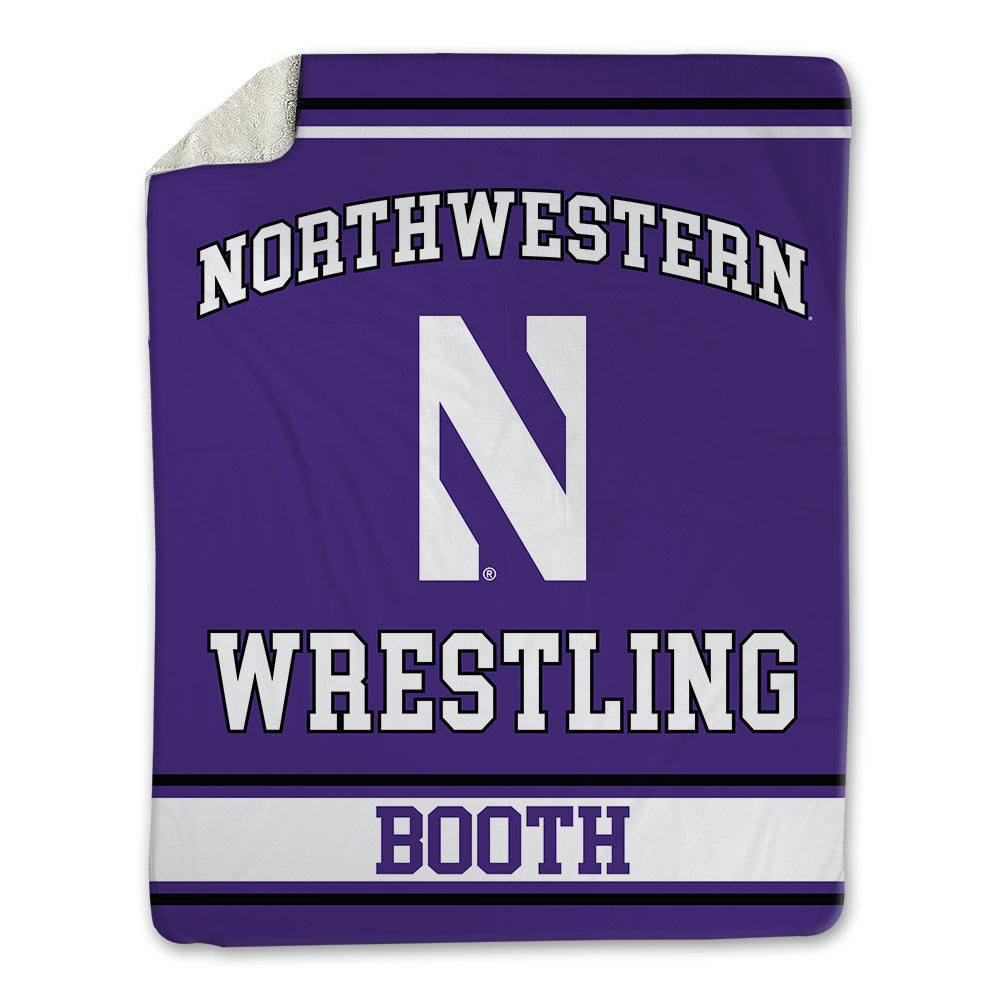 Northwestern - NCAA Wrestling : Marcell Booth - Blanket-0