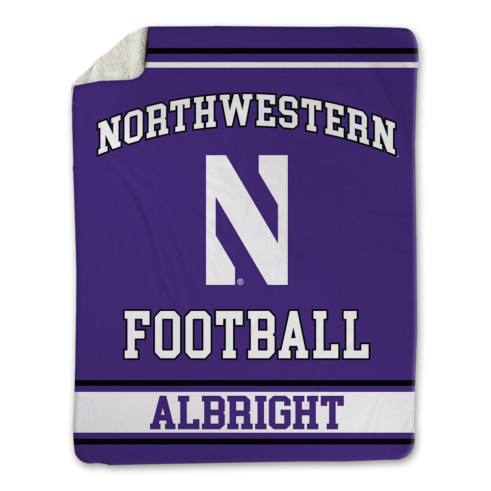 Northwestern - NCAA Football : Lawson Albright - Blanket-0