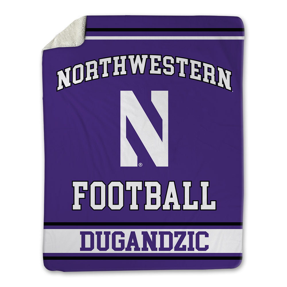 Northwestern - NCAA Football : Nikola Dugandzic - Blanket-0
