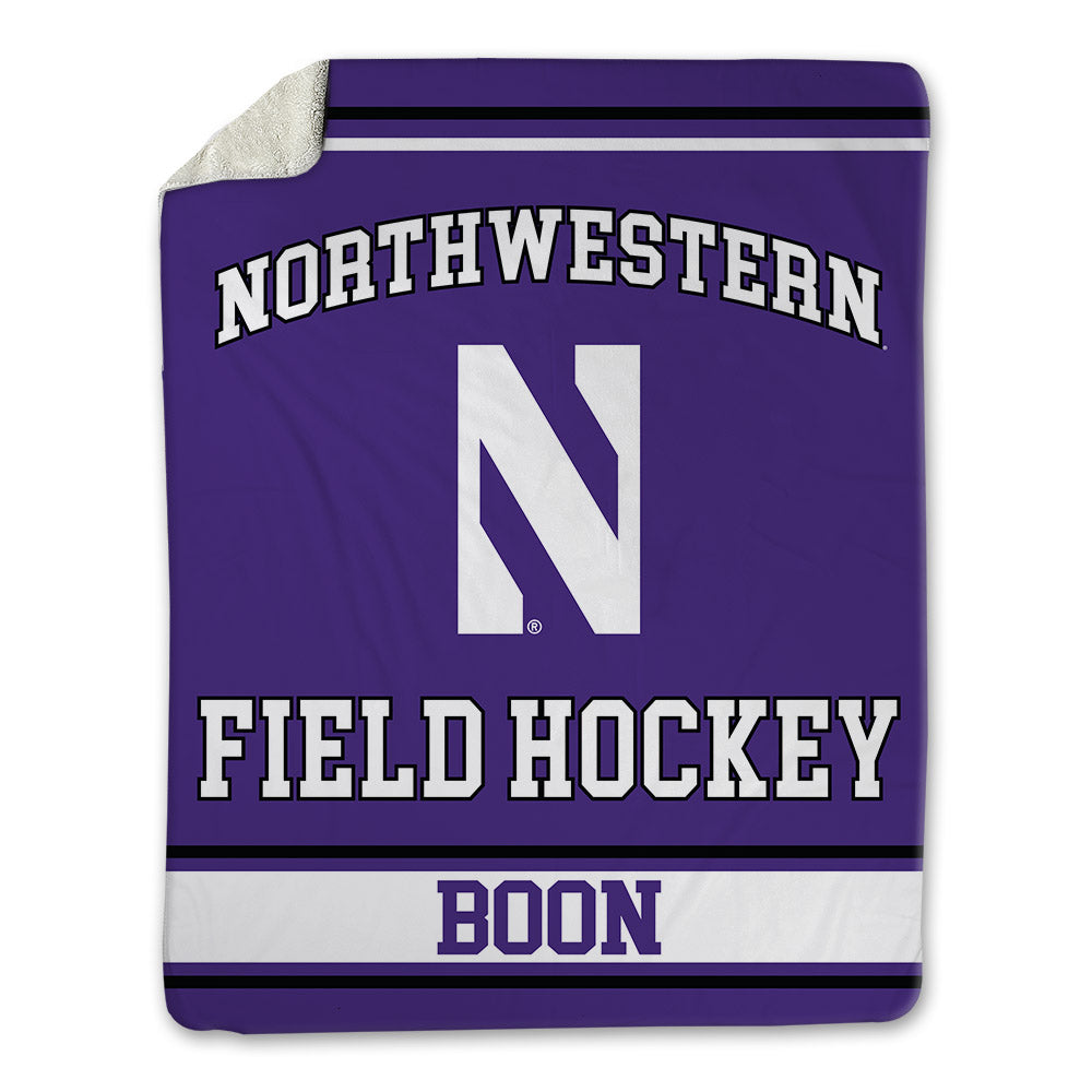 Northwestern - NCAA Women's Field Hockey : Juliana Boon - Blanket-0