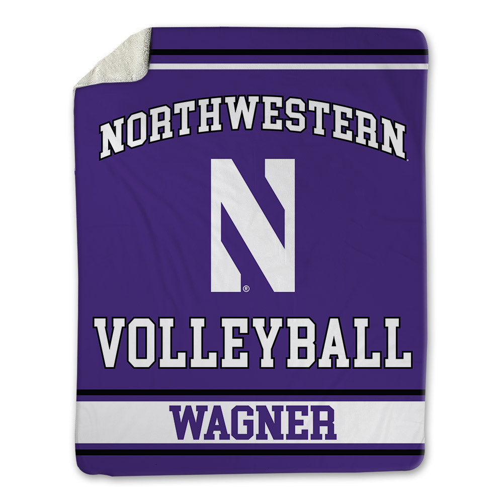 Northwestern - NCAA Women's Volleyball : Lily Wagner - Blanket-0