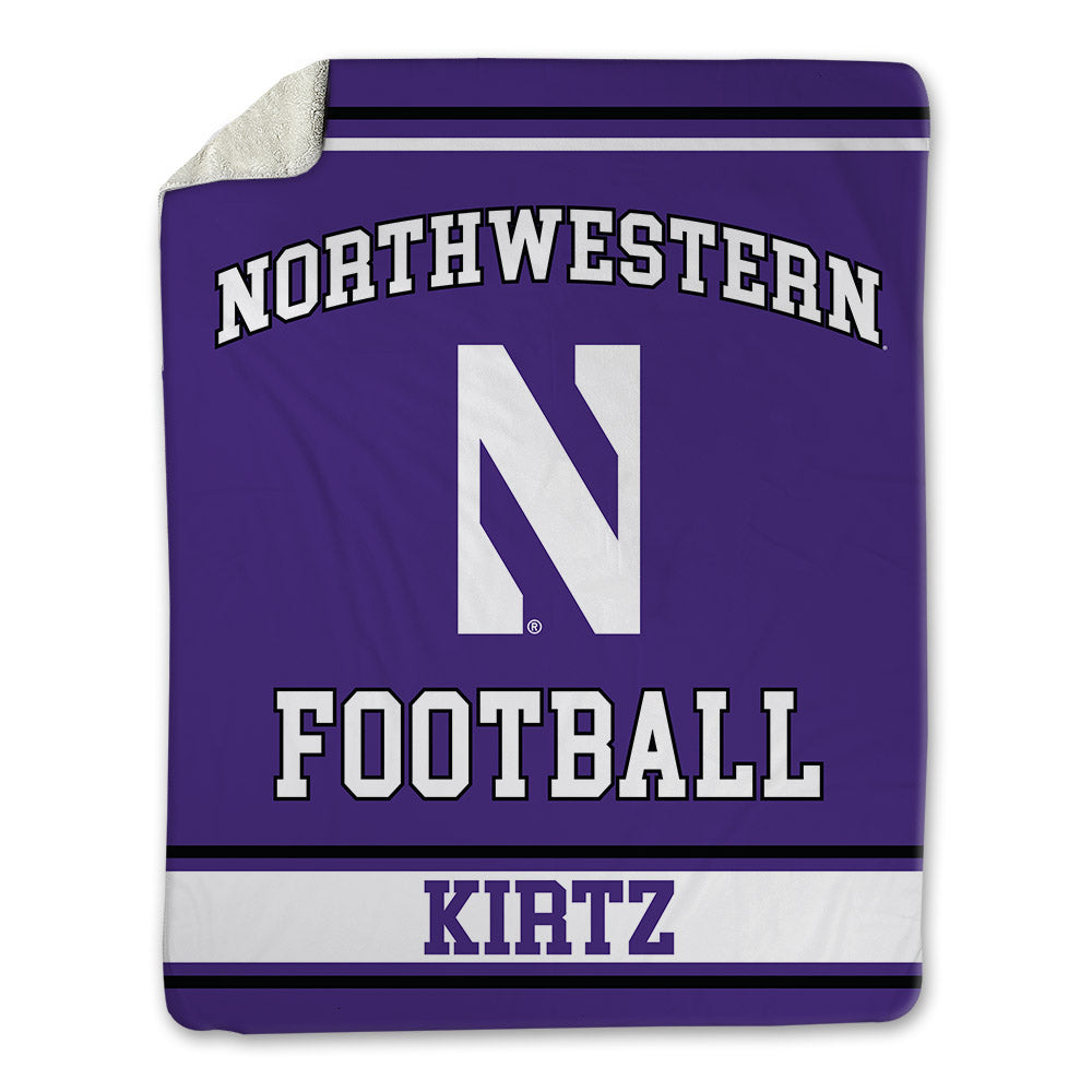 Northwestern - NCAA Football : Bryce Kirtz - Blanket-0