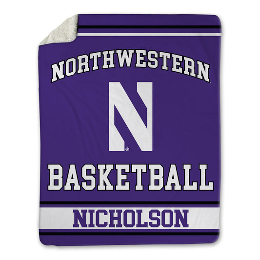 Northwestern - NCAA Men's Basketball : Matt Nicholson - Blanket-0