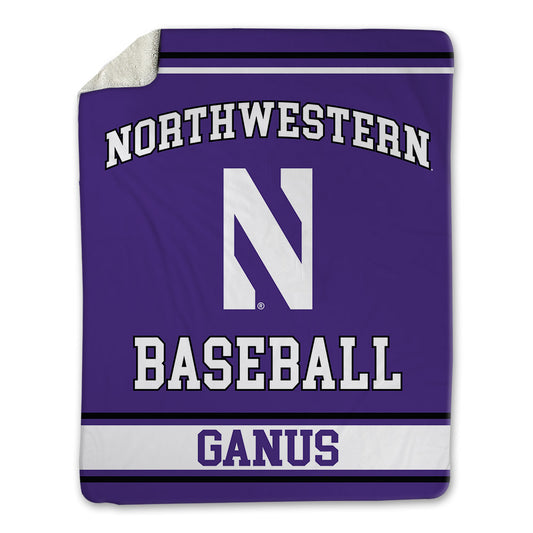 Northwestern - NCAA Baseball : Tyler Ganus - Blanket-0