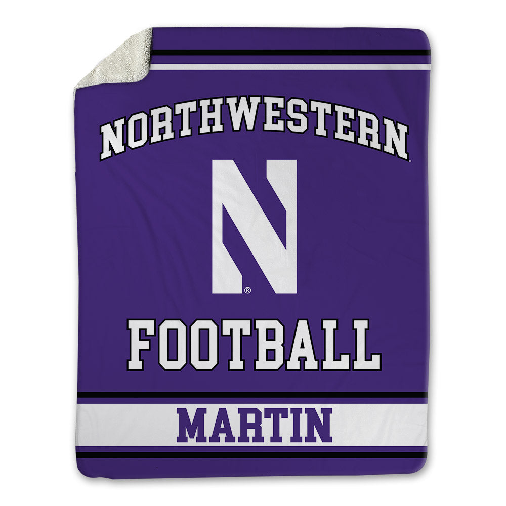 Northwestern - NCAA Football : Sean Martin - Blanket-0