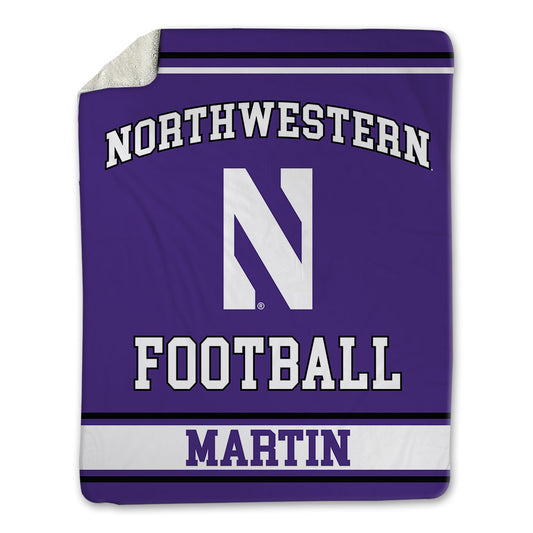 Northwestern - NCAA Football : Sean Martin - Blanket-0
