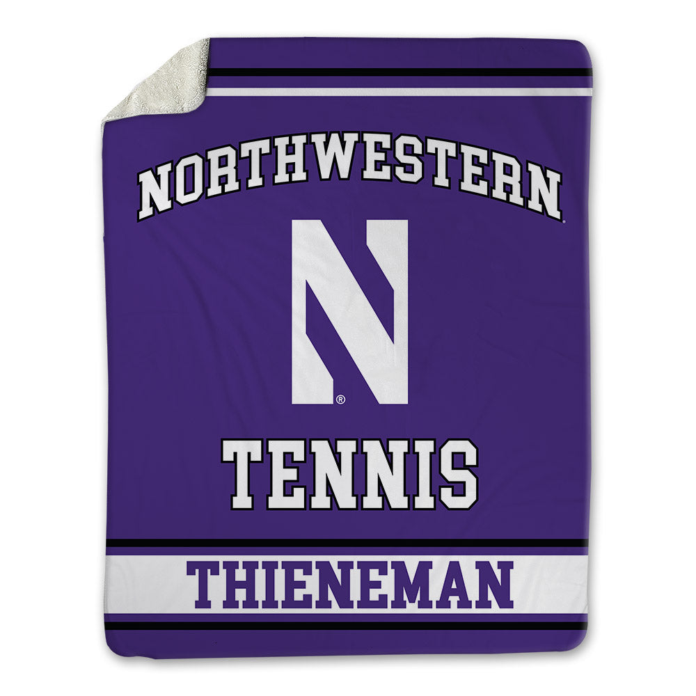 Northwestern - NCAA Men's Tennis : Presley Thieneman - Blanket-0