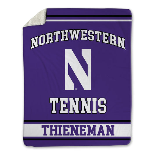Northwestern - NCAA Men's Tennis : Presley Thieneman - Blanket-0