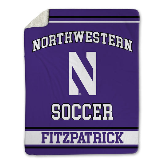 Northwestern - NCAA Women's Soccer : Reiley Fitzpatrick - Blanket-0