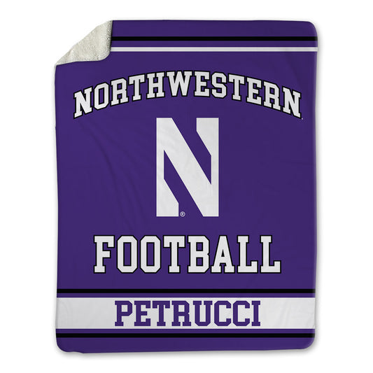 Northwestern - NCAA Football : Christopher Petrucci - Blanket-0