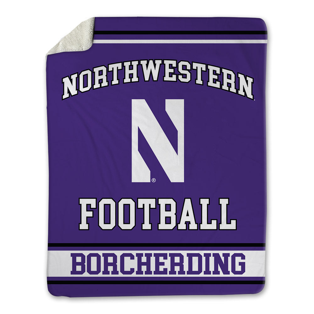 Northwestern - NCAA Football : Jace Borcherding - Blanket-0