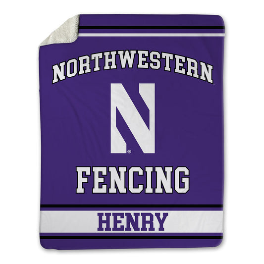 Northwestern - NCAA Women's Fencing : Asha Henry - Blanket-0