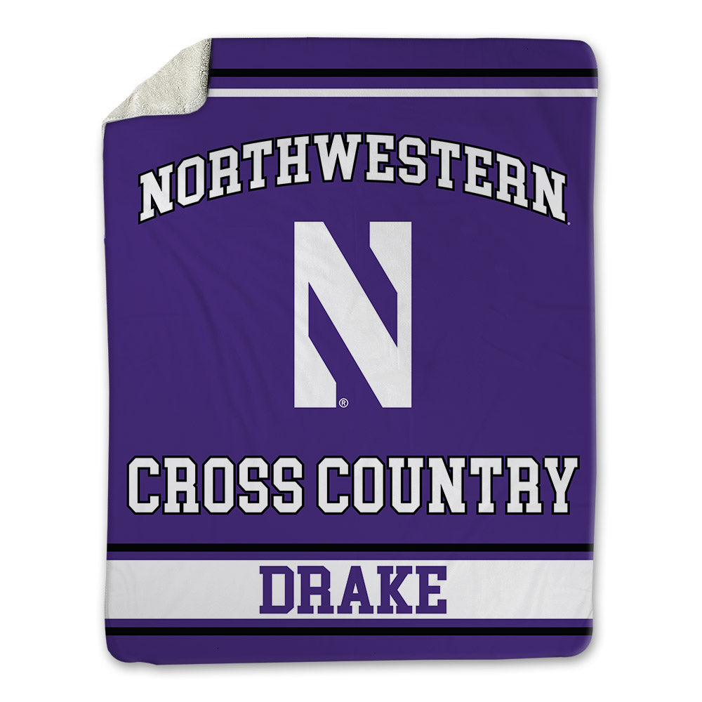 Northwestern - NCAA Women's Cross Country : Cary Drake - Blanket-0