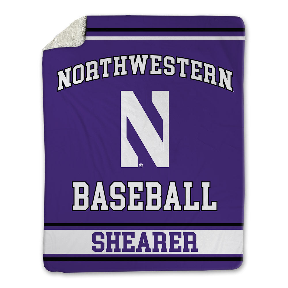 Northwestern - NCAA Baseball : Garrett Shearer - Blanket-0