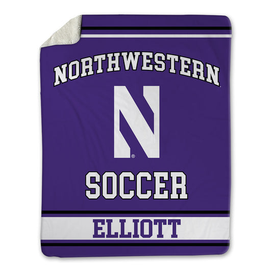 Northwestern - NCAA Women's Soccer : Olivia Elliott - Blanket-0