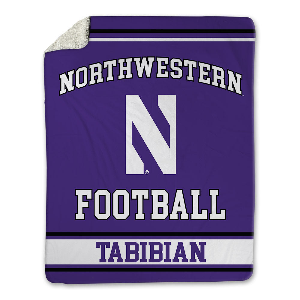 Northwestern - NCAA Football : Jacob Tabibian - Blanket-0