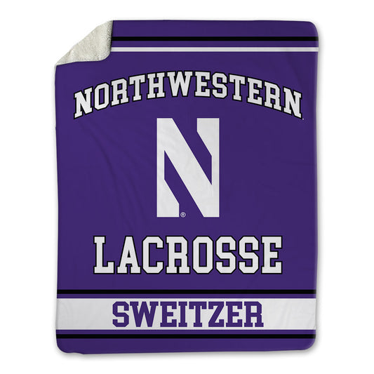 Northwestern - NCAA Women's Lacrosse : Delaney Sweitzer - Blanket-0