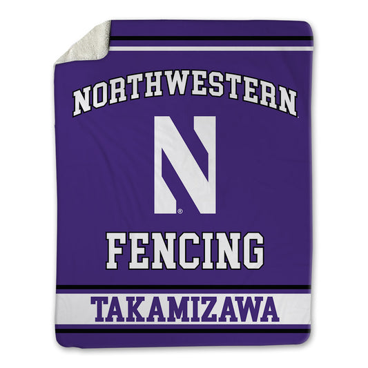 Northwestern - NCAA Women's Fencing : Yukari Takamizawa - Blanket-0
