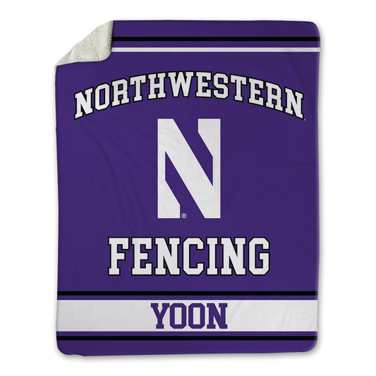 Northwestern - NCAA Women's Fencing : Julia Yoon - Blanket-0