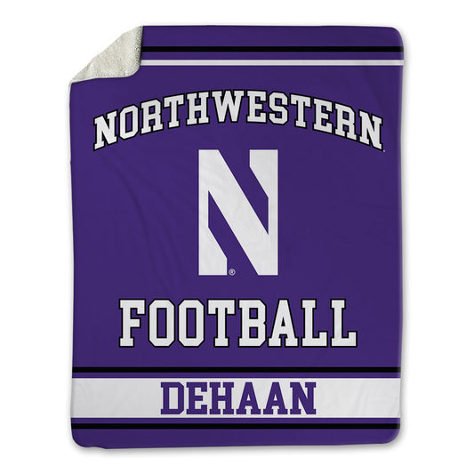 Northwestern - NCAA Football : Joe DeHaan - Blanket-0