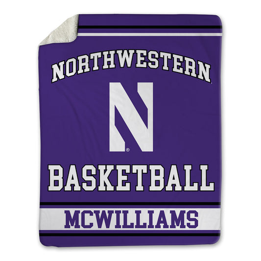 Northwestern - NCAA Women's Basketball : Jasmine McWilliams - Blanket-0