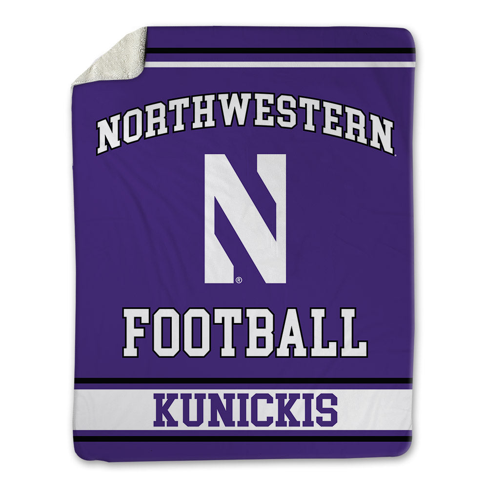 Northwestern - NCAA Football : Albert Kunickis - Blanket-0