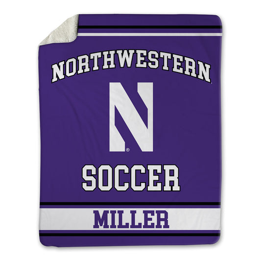 Northwestern - NCAA Women's Soccer : Brooke Miller - Blanket-0