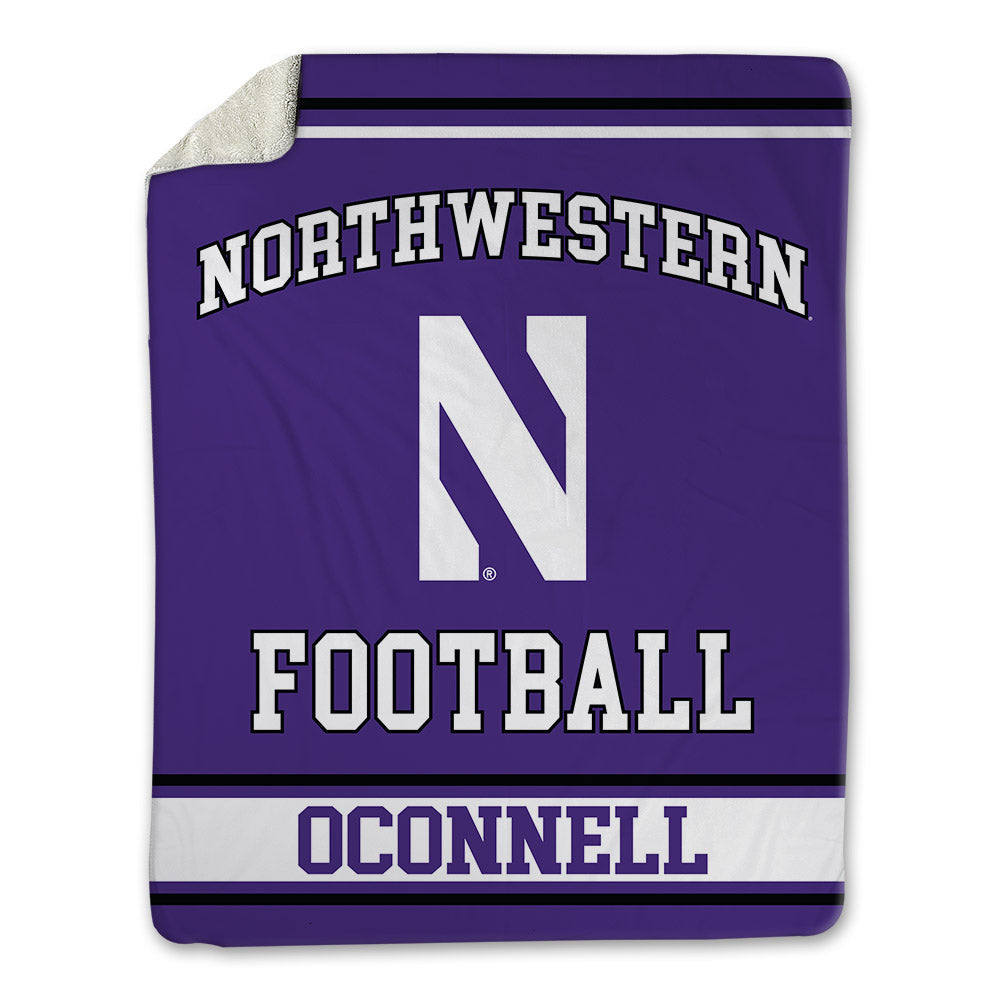 Northwestern - NCAA Football : Michael OConnell - Blanket-0