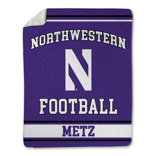 Northwestern - NCAA Football : Greyson Metz - Blanket-0