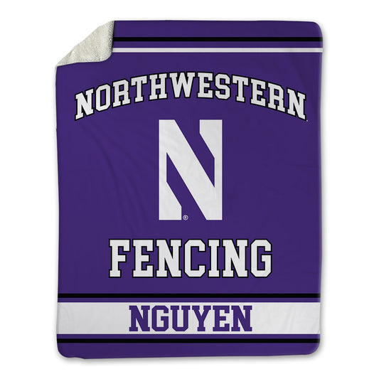 Northwestern - NCAA Women's Fencing : Thea Nguyen - Blanket-0