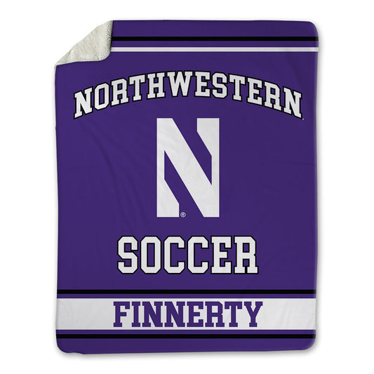 Northwestern - NCAA Women's Soccer : Maddie Finnerty - Blanket-0